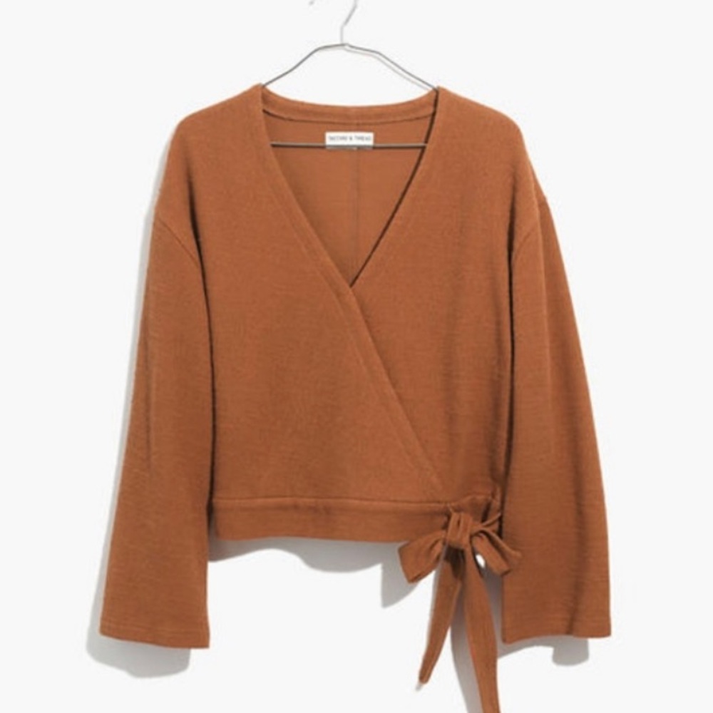 Madewell wrap top (texture & thread)